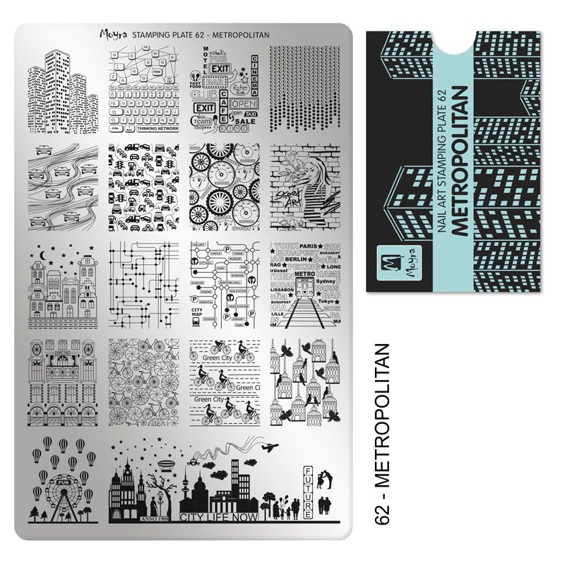 Moyra Stamping Plate 62 Metropolitan