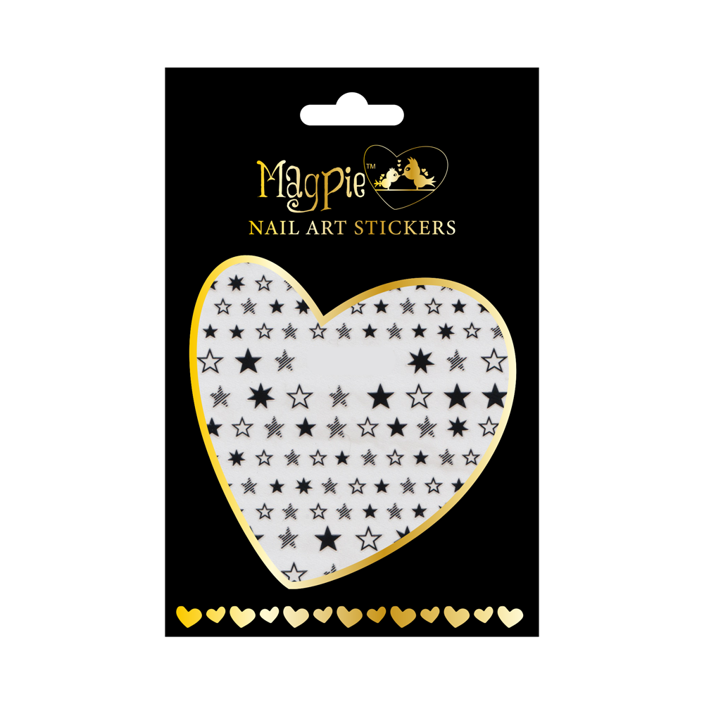 Nail art Sticker - #019 Black | Magpie