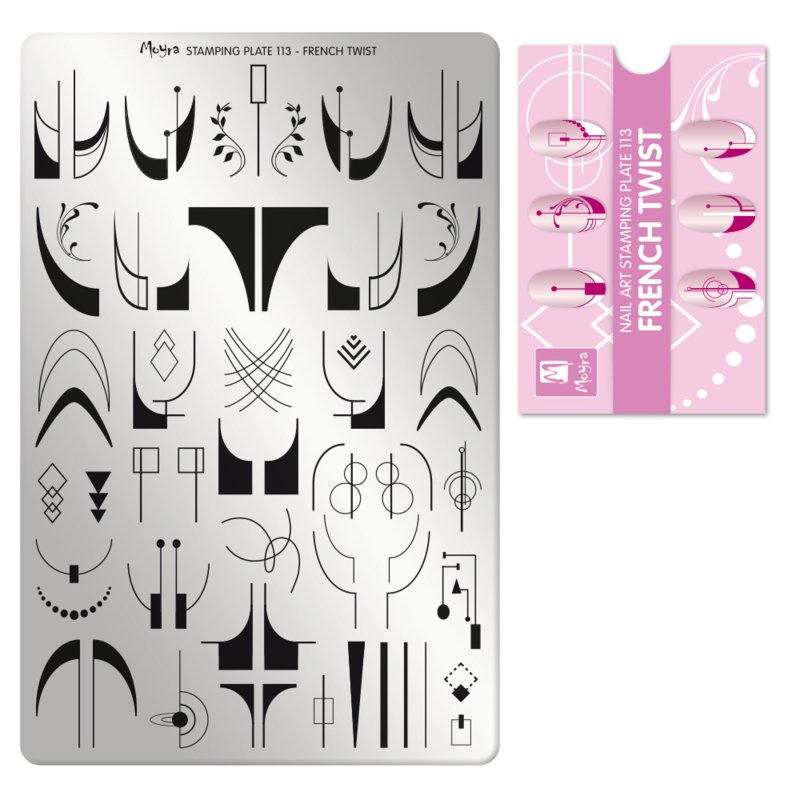 Stamping Plate 113 French Twist | Moyra