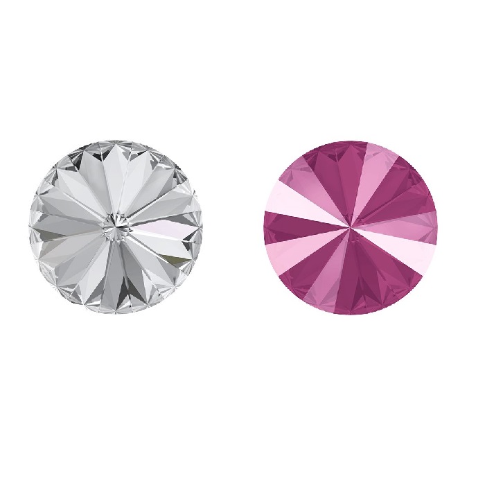 Rivoli A1122 Crystal Peony Pink 4mm | Aurora
