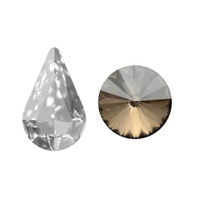 Aurora Pearshape A4300 Crystal Satin 6x3.6mm