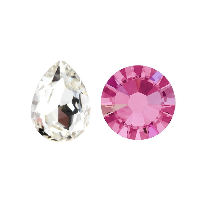 Aurora Drop A4320 Crystal Rose 6x4mm