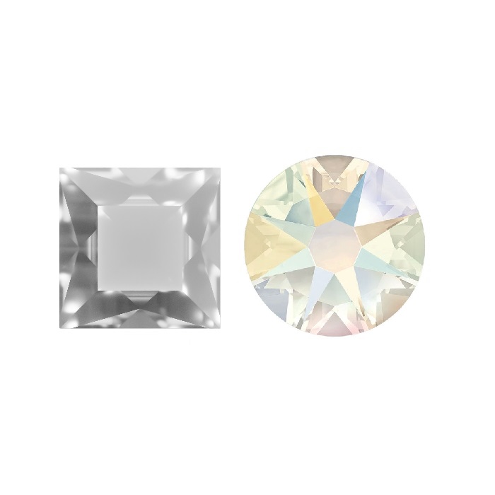 Aurora Square A4400 Crystal Shimmer Unfoiled 4mm