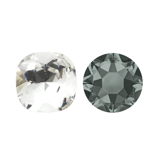 Aurora Round Square A4470 Black Diamond 6mm