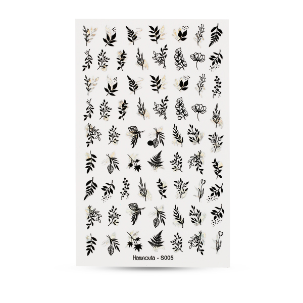 CN nail sticker (S005) Leaves