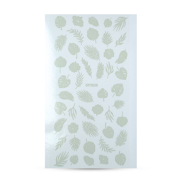 CN Nail Sticker (DP2025-silver) tropical vacation