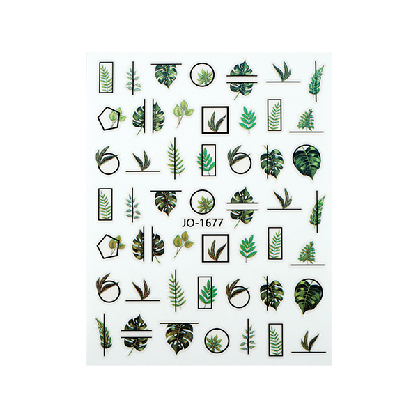 CN nail stickers( JO-1677) – wild greenery