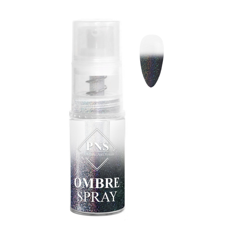 Ombre Spray Glitter Zwart 8 Let's be Beautiful