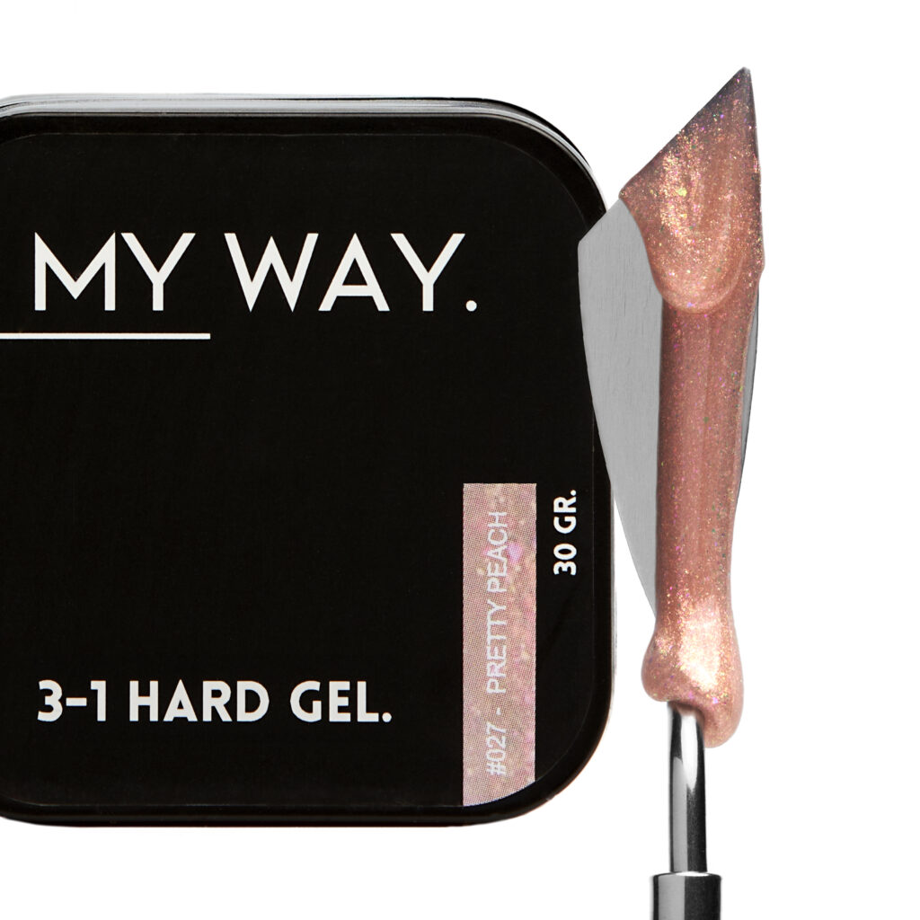 MY WAY - 3-1 Hard Gel #027 PRETTY PEACH