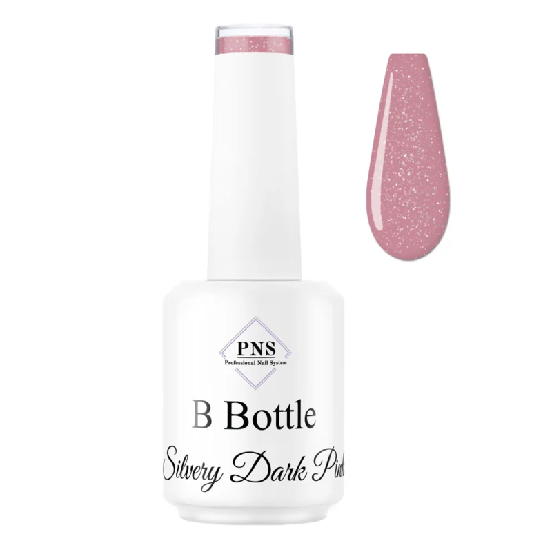 B Bottle Silvery Dark Pink  | PNS