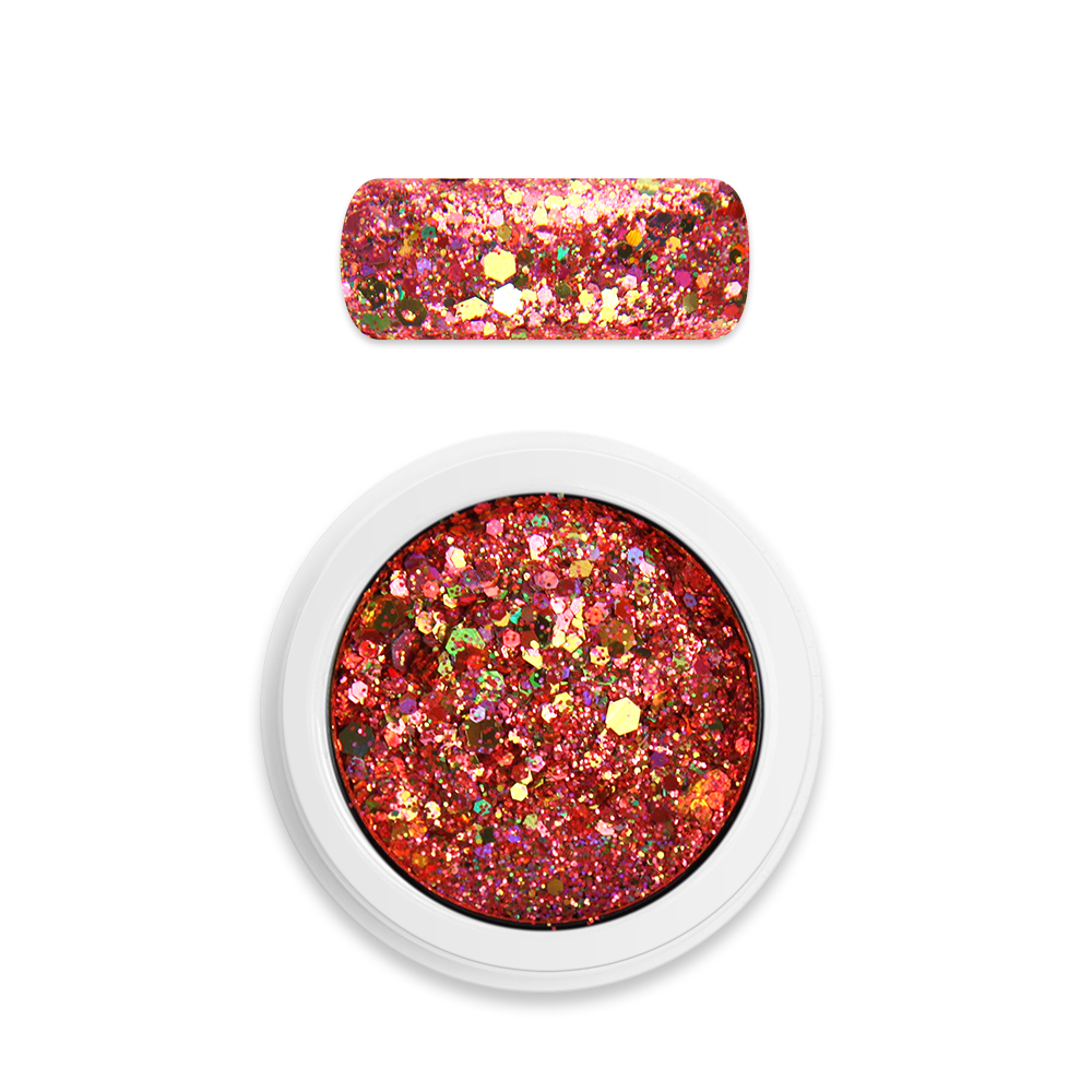 Rainbow Holo Glitter Mix No.21 Orange | Moyra