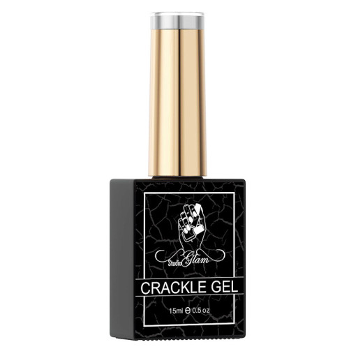 Crackle Gel Zwart 15ml | Studio Glam