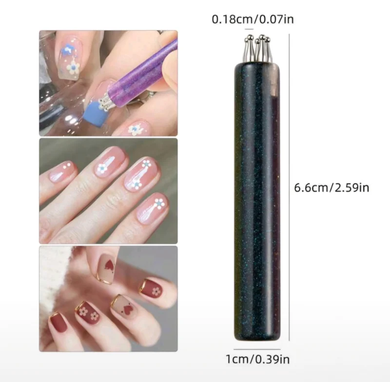 Nail-Art Dotting Tool Bloemen Pen