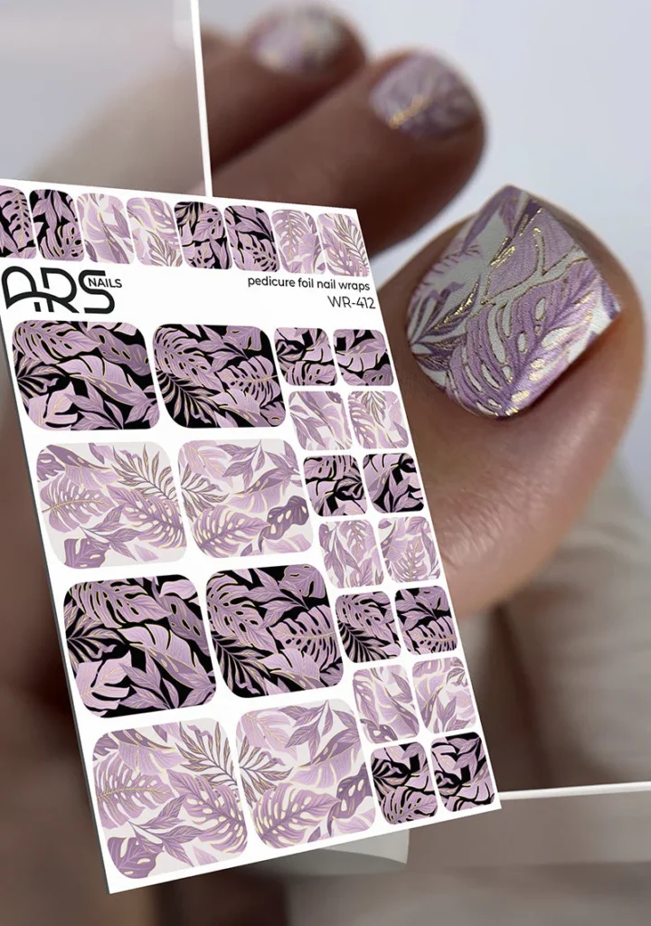Pedicure Foil Nail Wraps WR-412 | Pedicure Kabinet