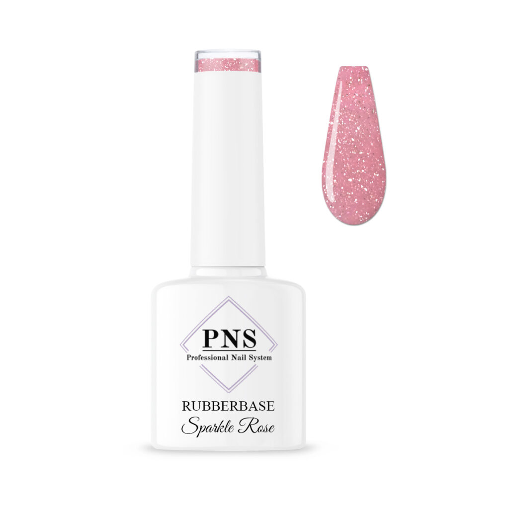 rubberbase sparkle rose 15ml