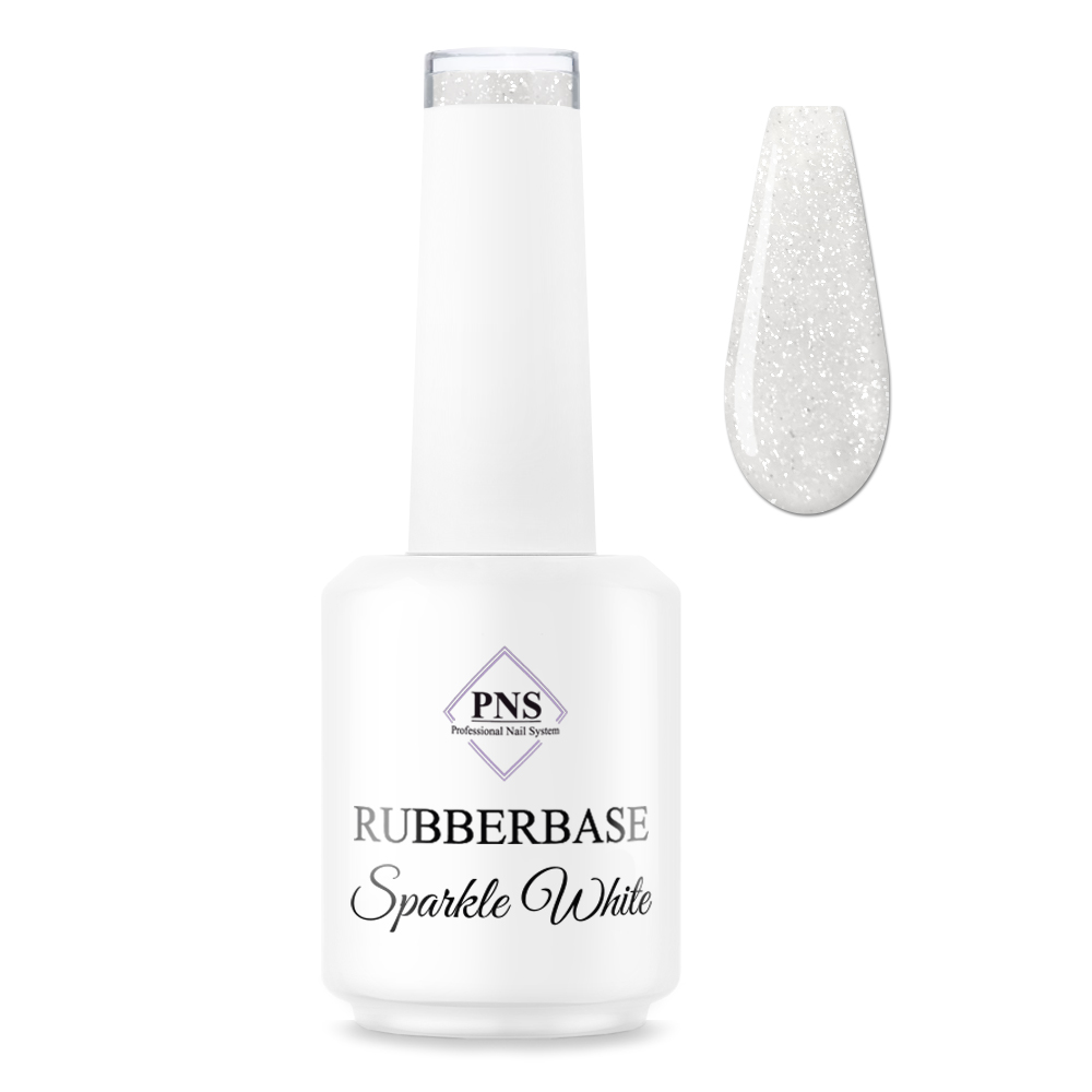 rubberbase sparkle white