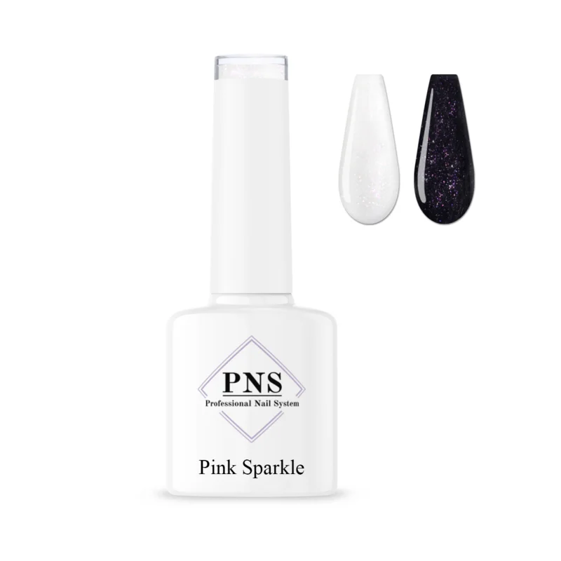 No Wipe Topcoat: Pink Sparkle 7ml | PNS